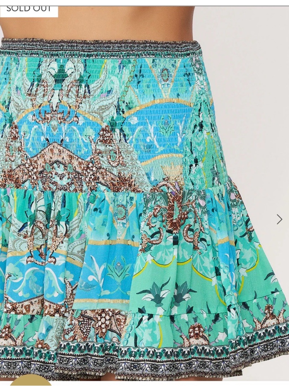 NWT Camilla Turn Back Time T Back Shoestring Top AND Skirt - Picture 9 of 11
